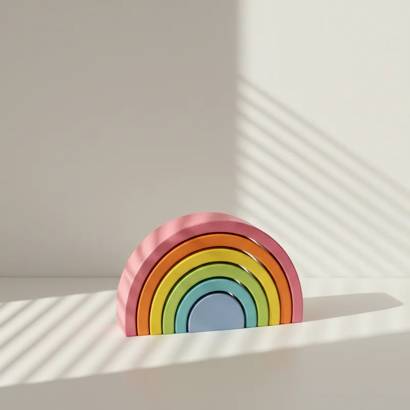 Minimalist Rainbow Decor Piece