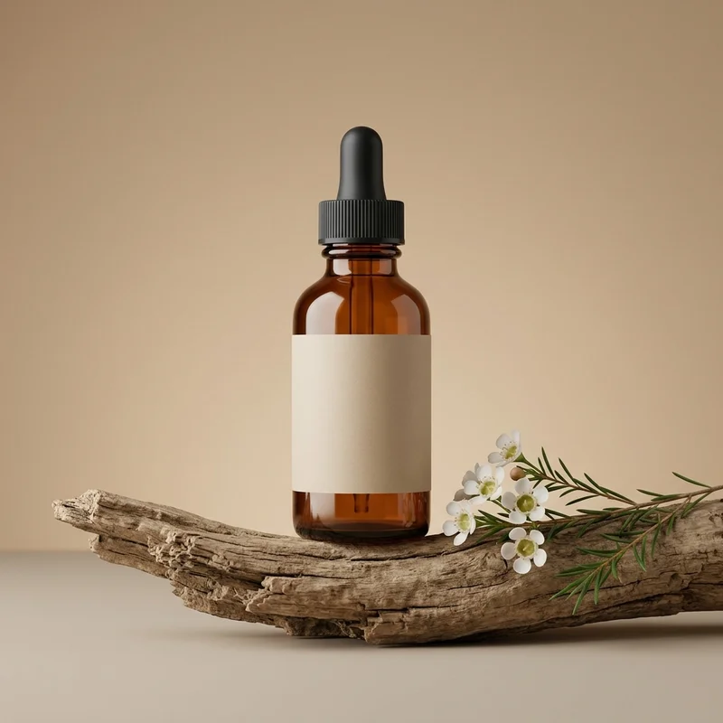 Organic serum on driftwood