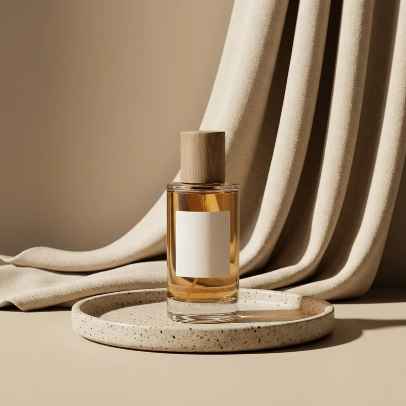 Elegant Perfume on Wood