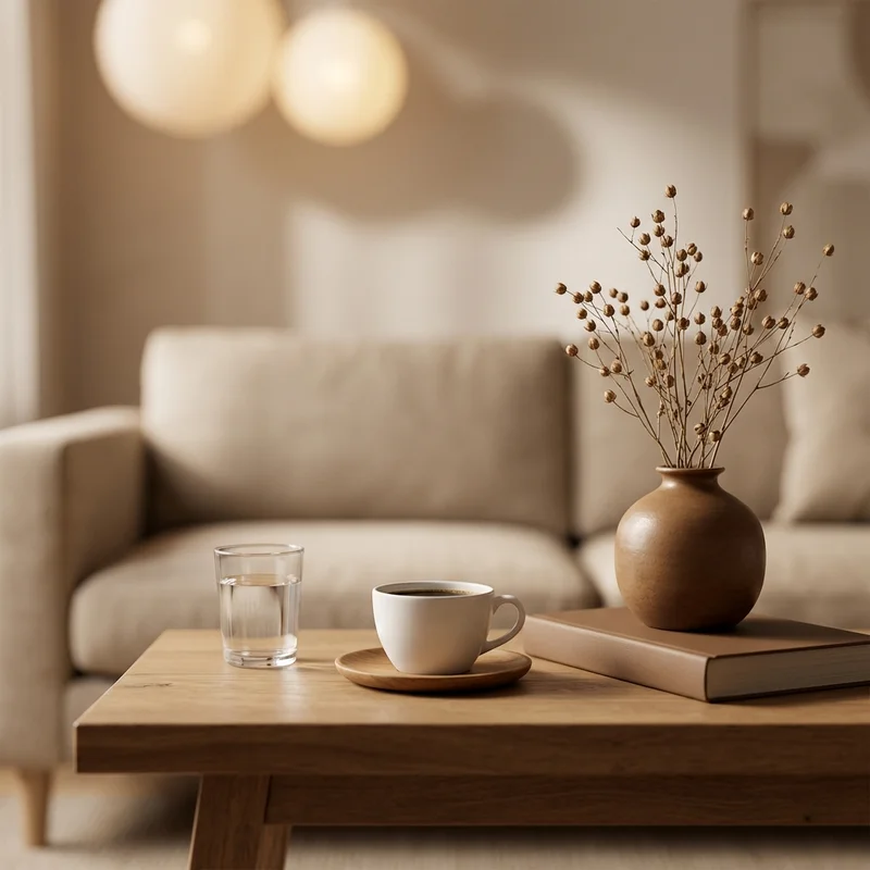 Warm morning coffee scene