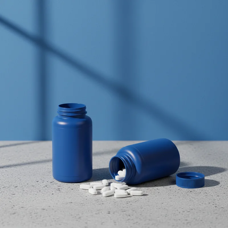 Dynamic blue supplement packaging