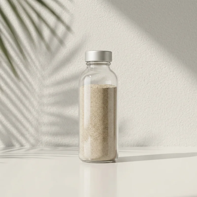 Natural product with palm shadow