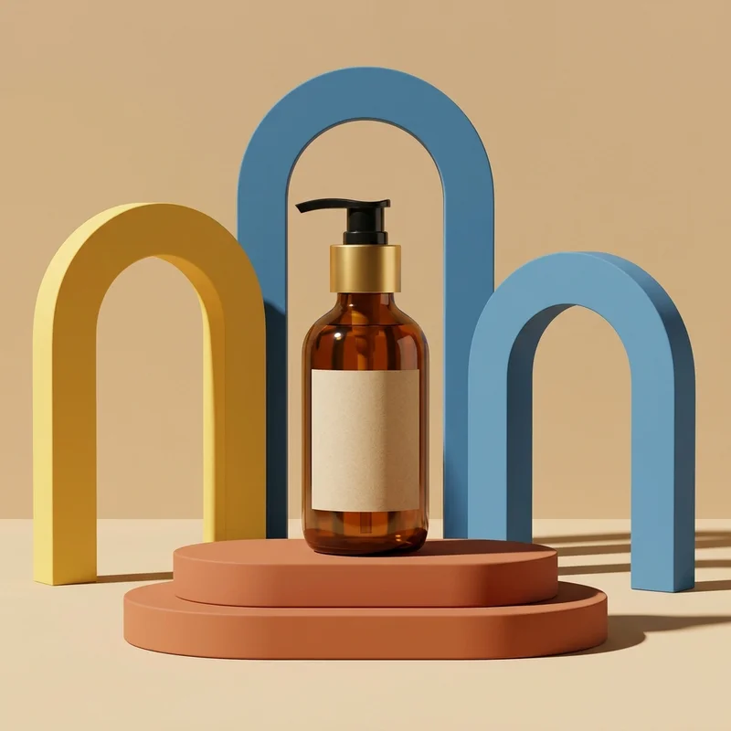 Aesthetic skincare product display