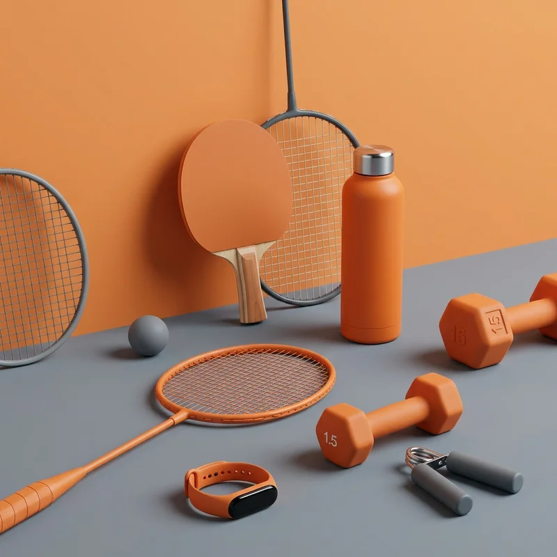 Vibrant sports gear collection
