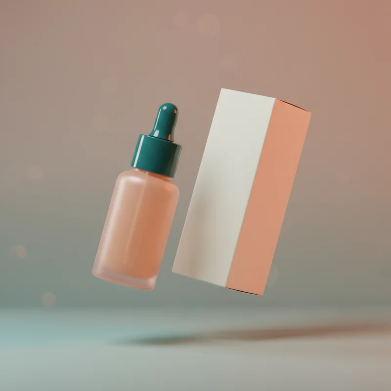 Radiant glow serum bottle
