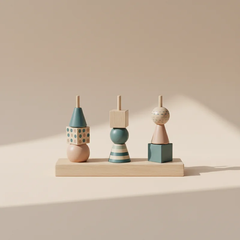 Abstract Wooden Decor Blocks