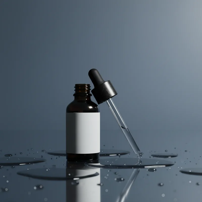 Dynamic dark skincare dropper