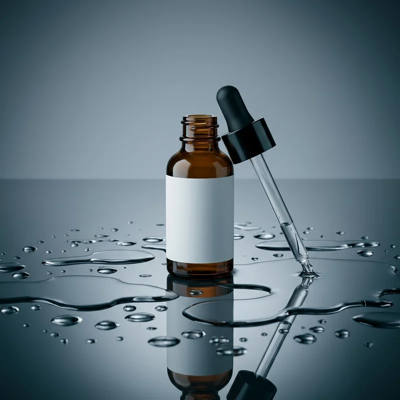 Dynamic dark skincare dropper