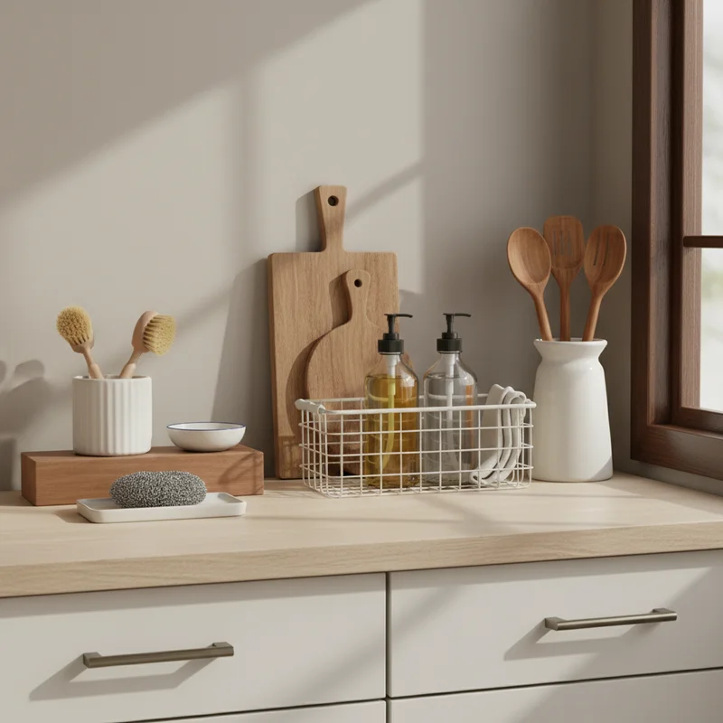 Cozy Kitchen Counter Lifestyle Scene