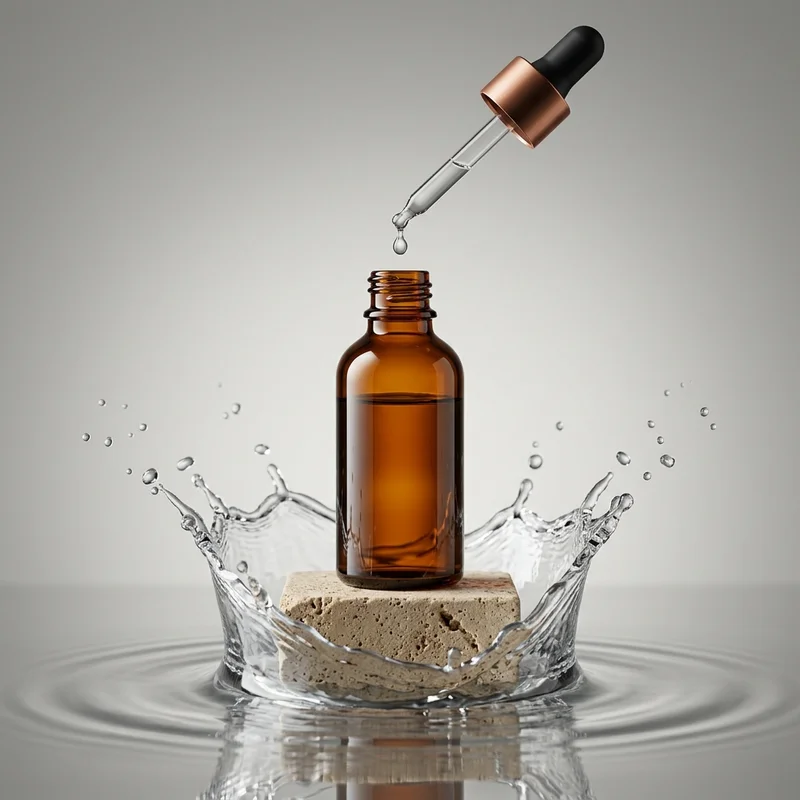 Skincare dropper bottle