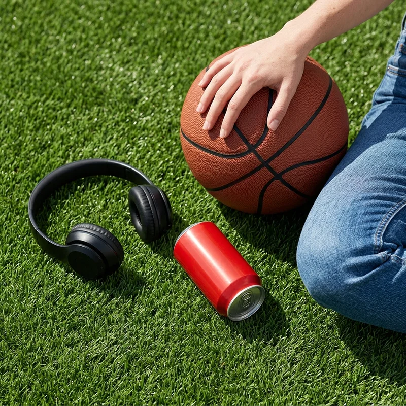 Sporty active lifestyle flat lay