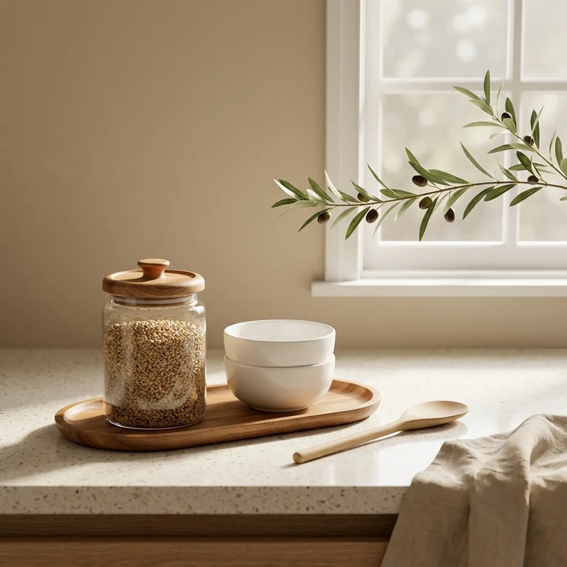 Serene home office workspace