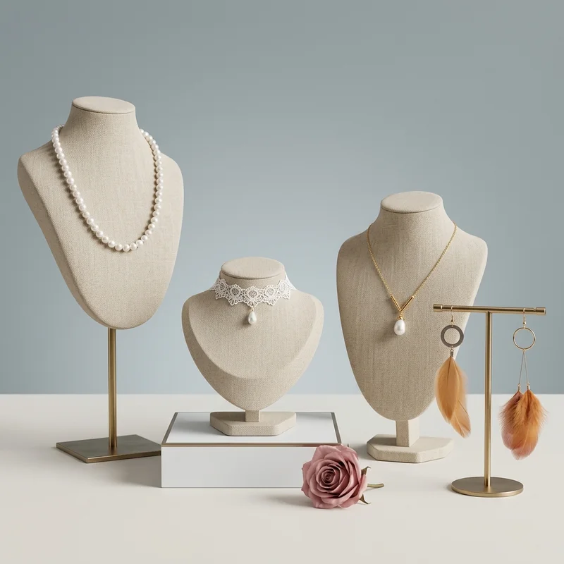 Elegant jewelry collection display