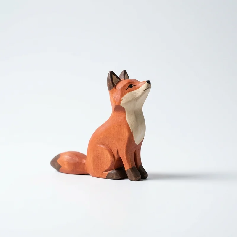 Charming Wooden Fox Toy