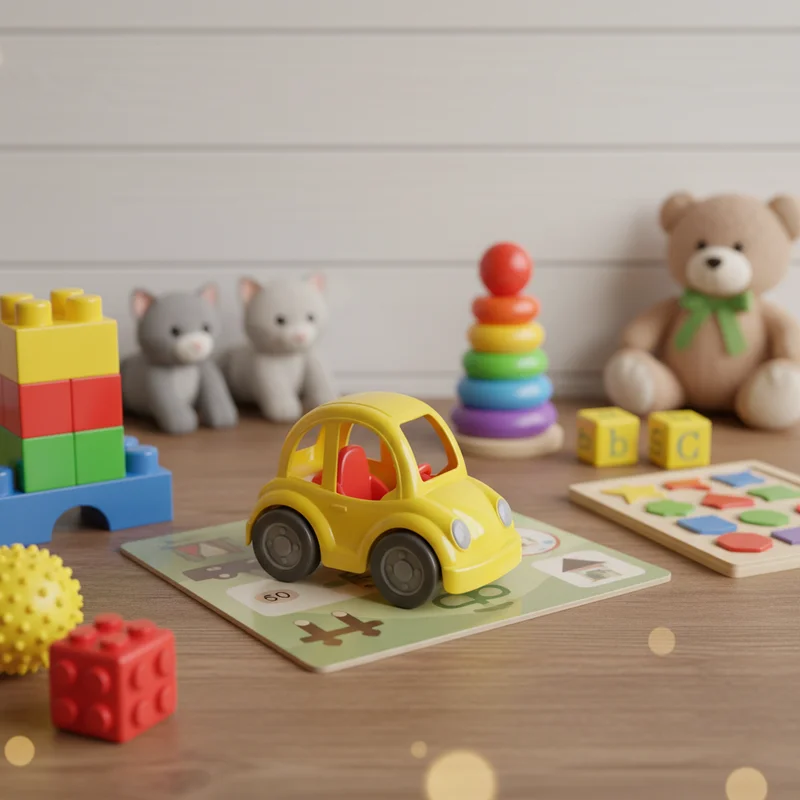 Playtime fun with teddy bear