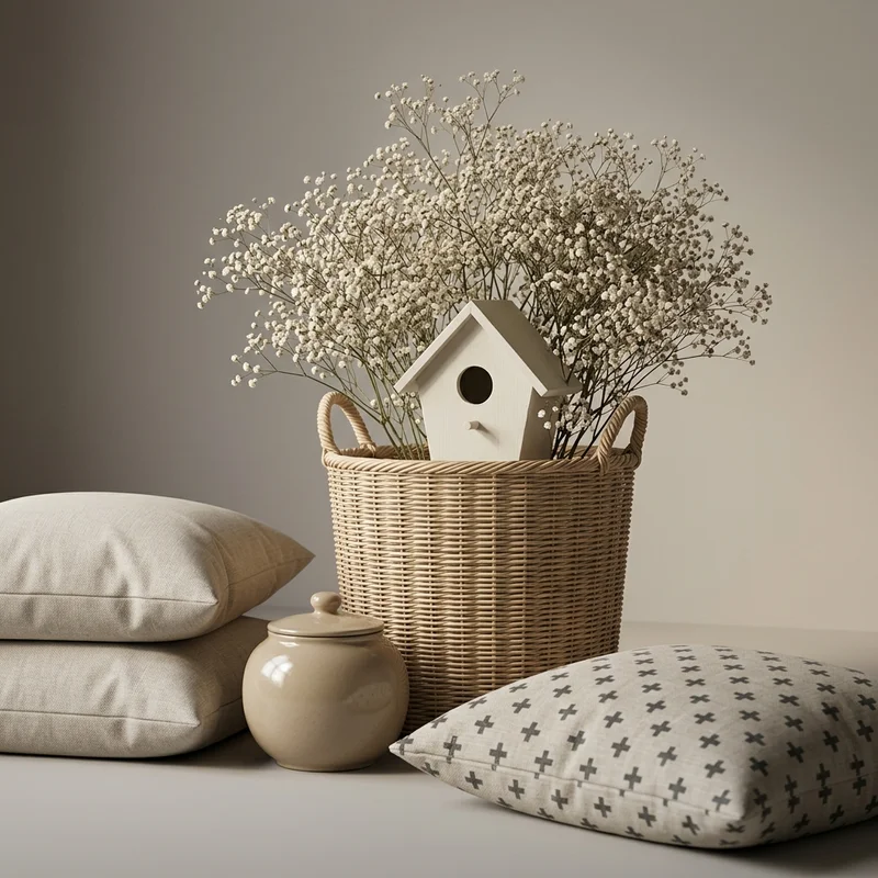 Rustic Floral Basket