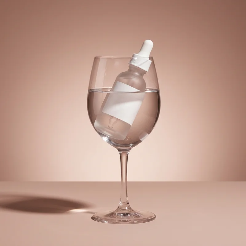 Elegant drink/diffuser glass