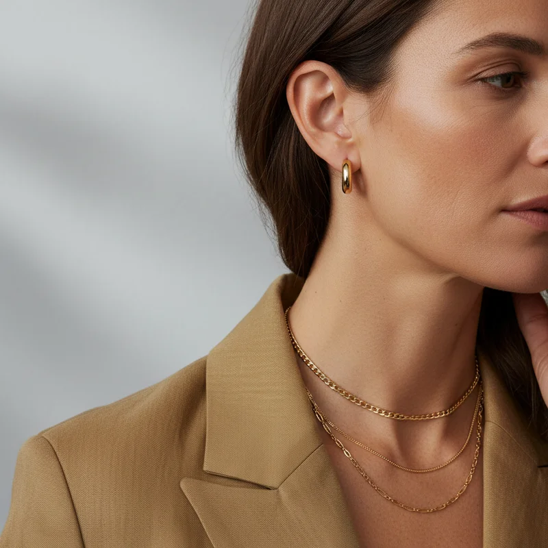 Delicate Gold Jewellery Showcase