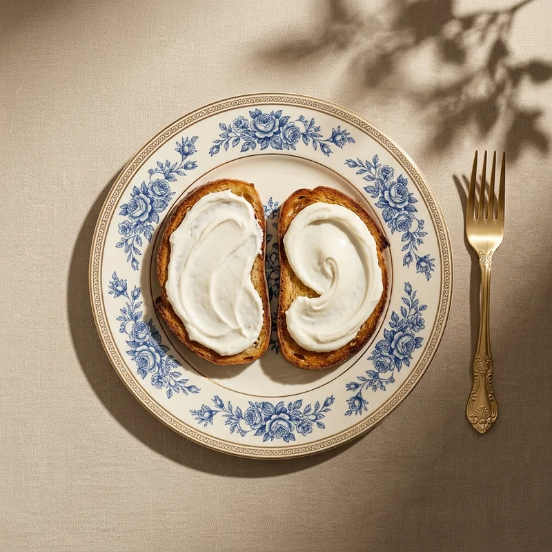 Elegant breakfast toast
