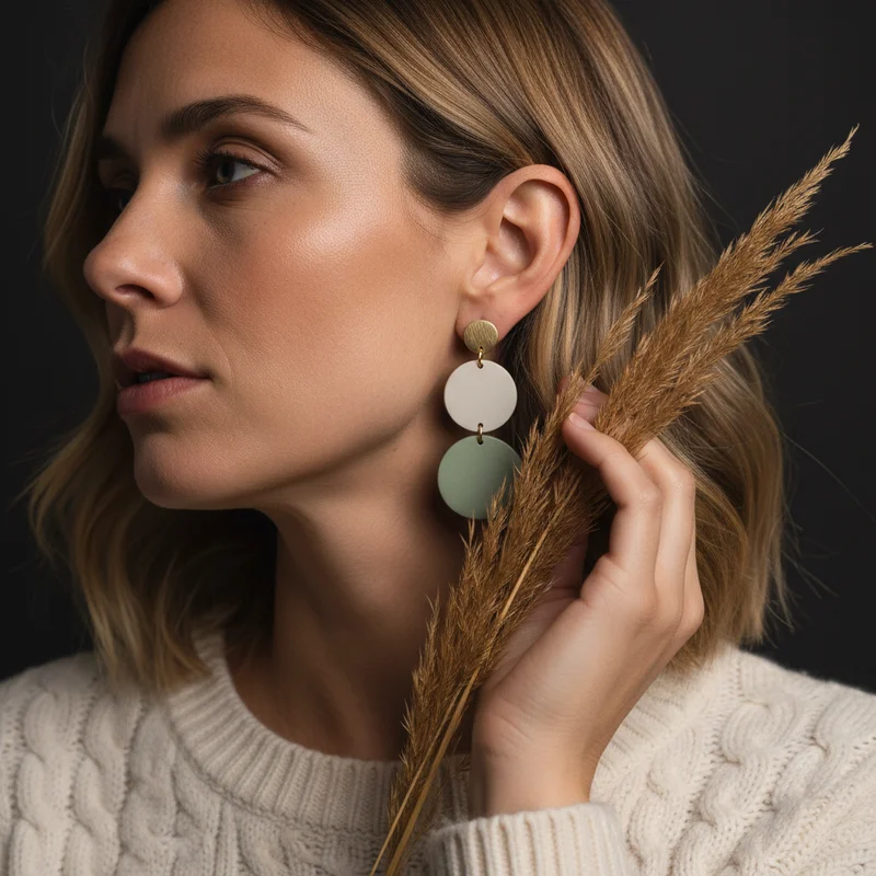 Modern pastel earrings