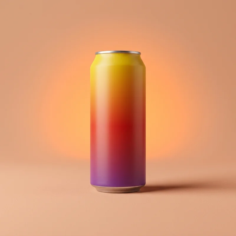 Vibrant Energy Drink Can