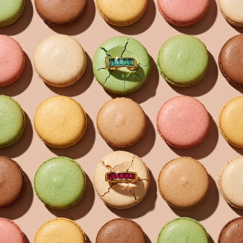Colorful French Macarons