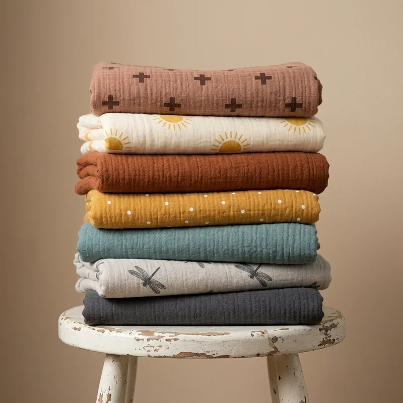 Soft Pastel Fabric Stack