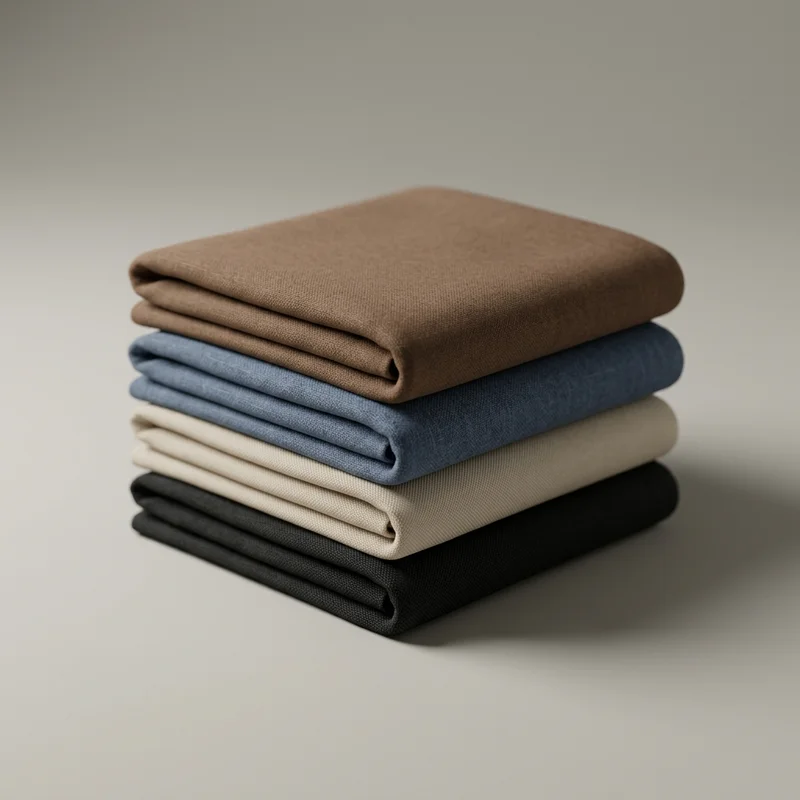 Stack of neutral-toned apparel