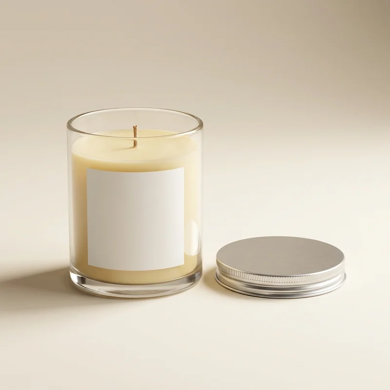 Soothing beeswax candle