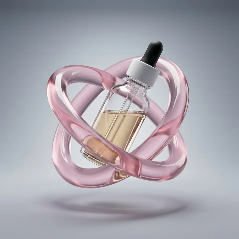 Aesthetic skincare dropper bottle