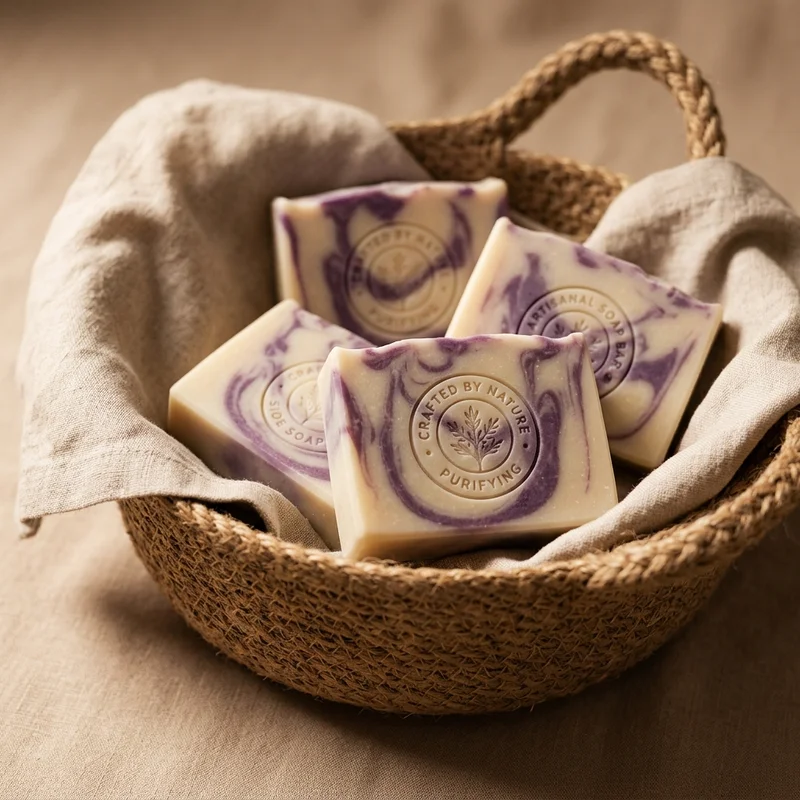 Rustic artisan soap collection