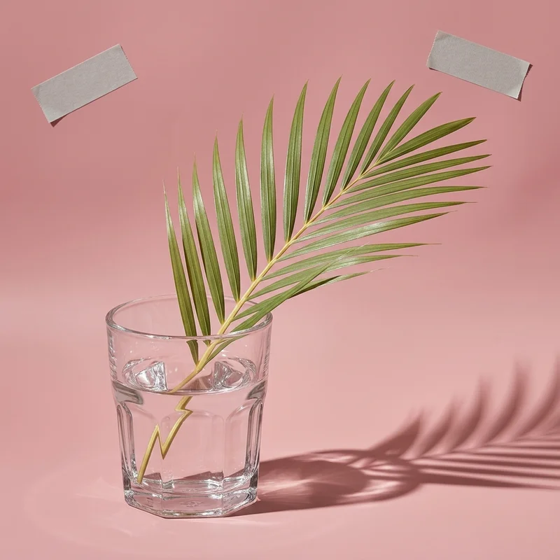 Tropical pink oasis