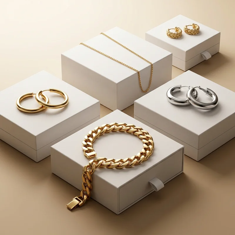 Modern jewelry collection display