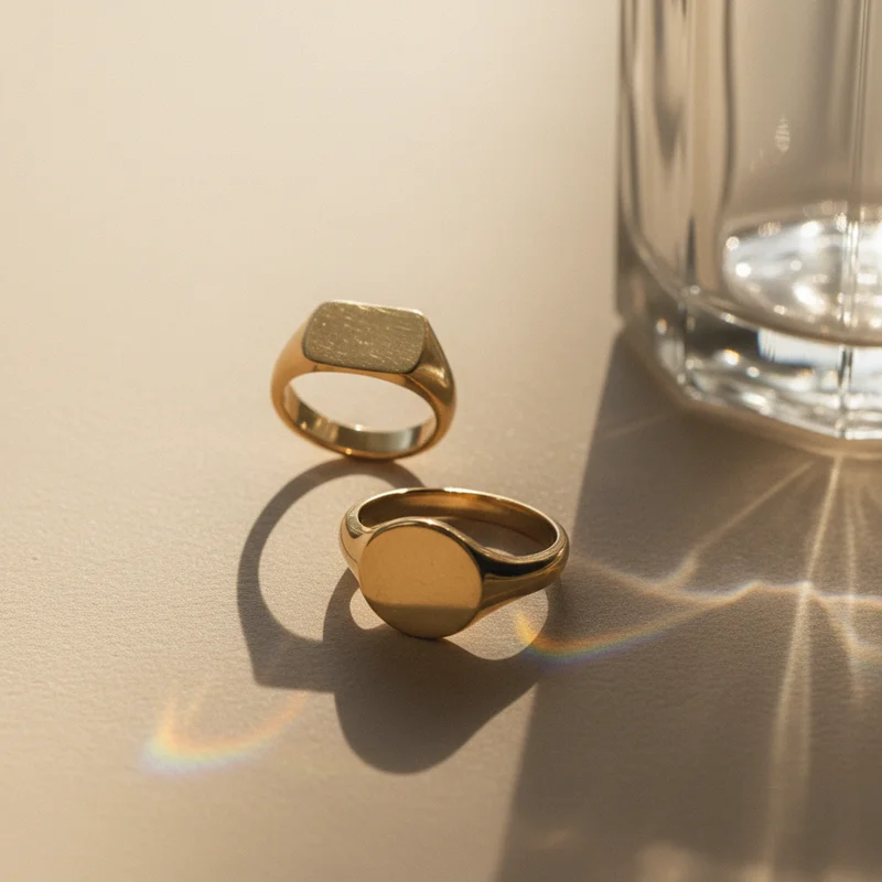 Elegant gold wedding rings