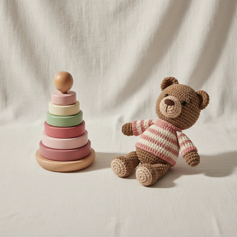 Cozy wooden stacking toy