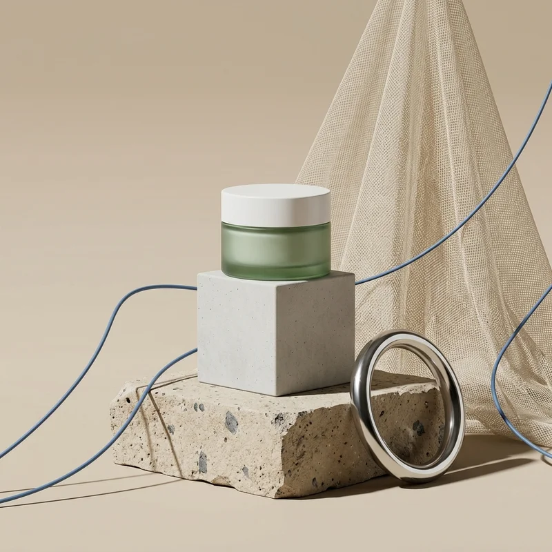 Modern minimalist cosmetic jar