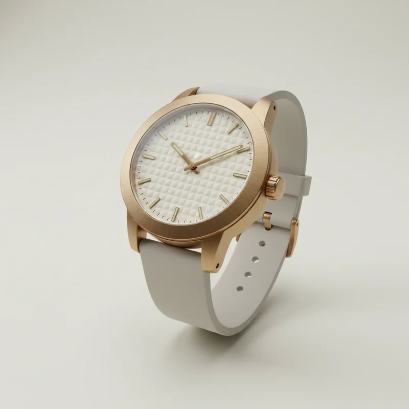 Elegant rose gold watch