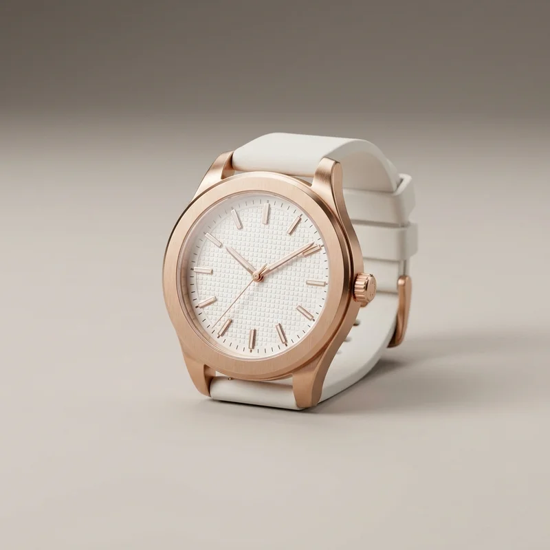 Elegant rose gold watch