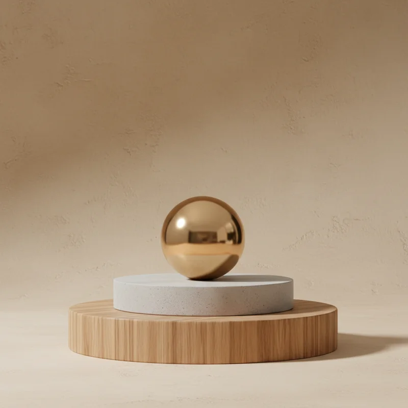 Rustic wooden product stand