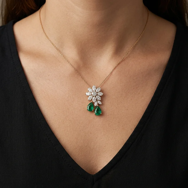 Elegant gemstone necklace