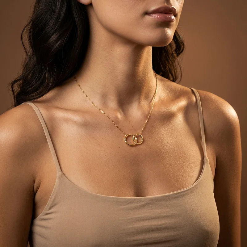 Delicate Gold Necklace Charm