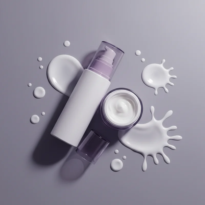 Luxurious purple skincare duo