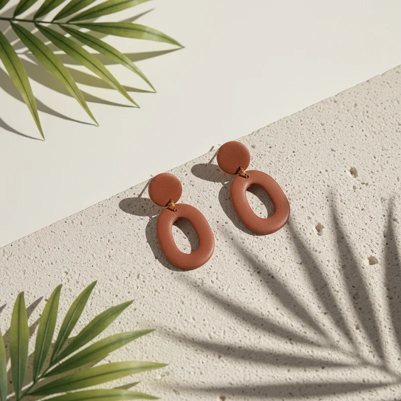 Terracotta Drop Earrings