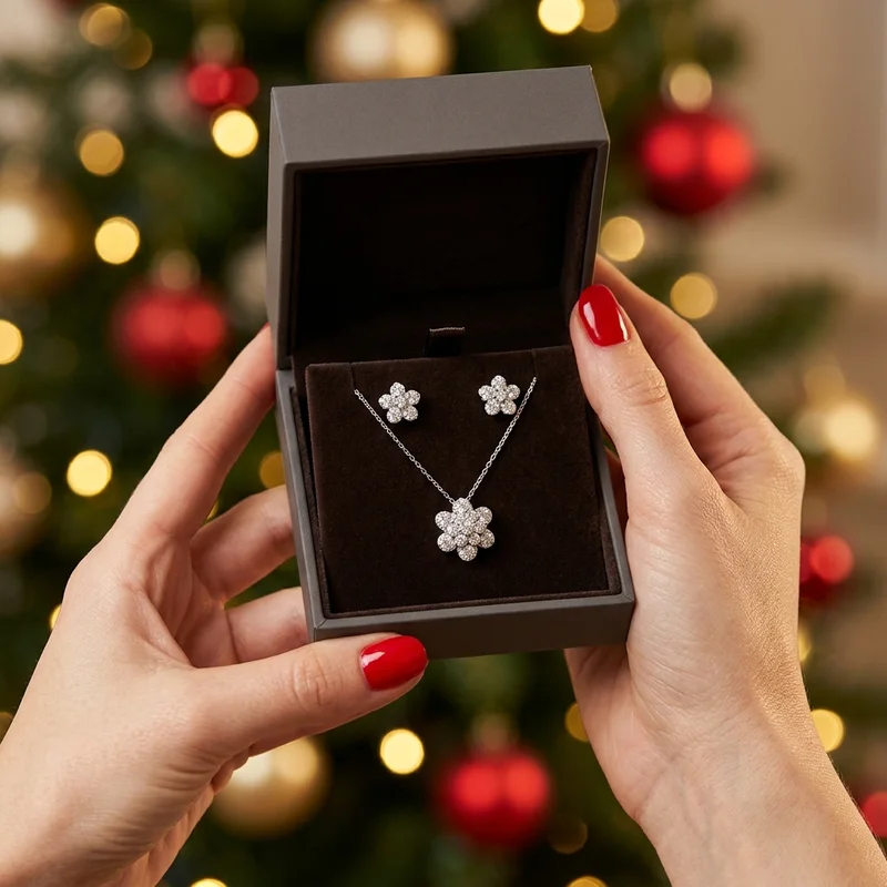 Festive diamond jewelry gift