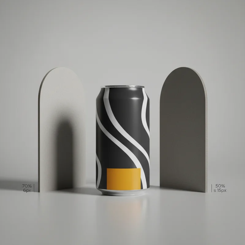 Sleek beverage can display