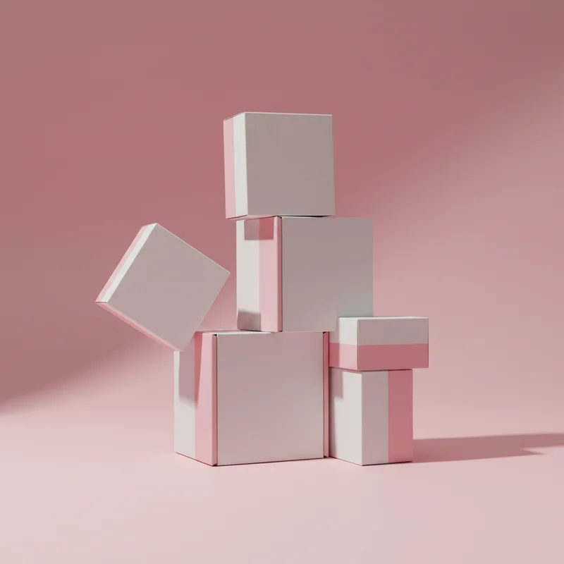 Heart Gift Boxes Mockup