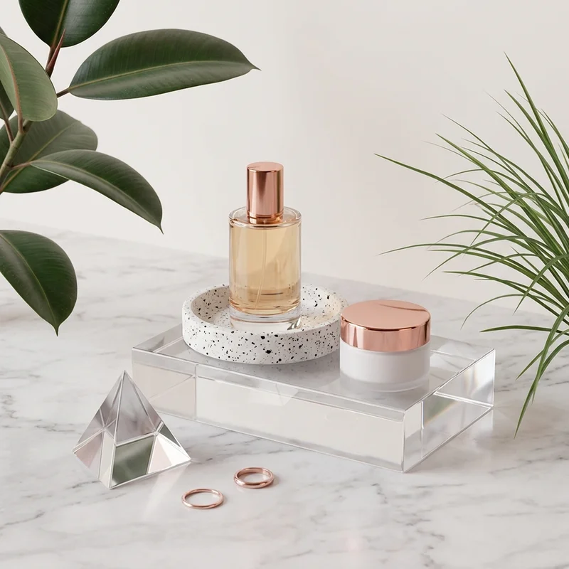 Luxury beauty on marble and terrazzo