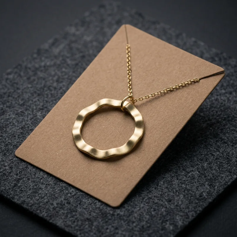 Elegant wavy pendant display