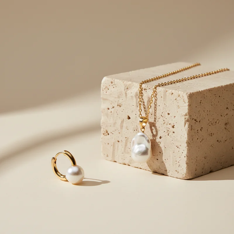 Elegant Pearl Jewelry Set