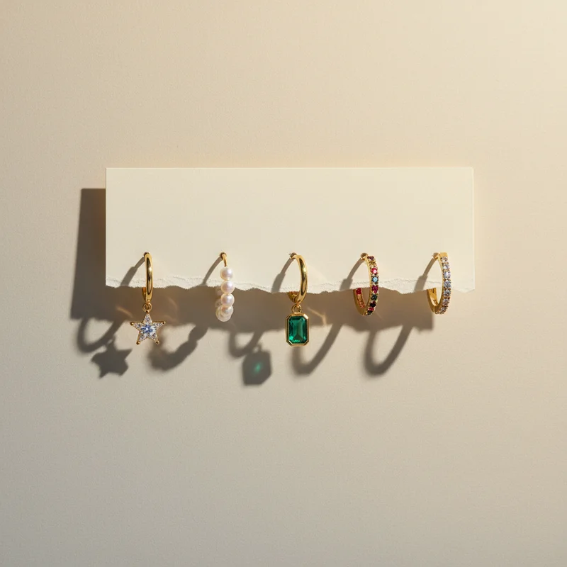 EDGE OF EMBER Gold Hoops